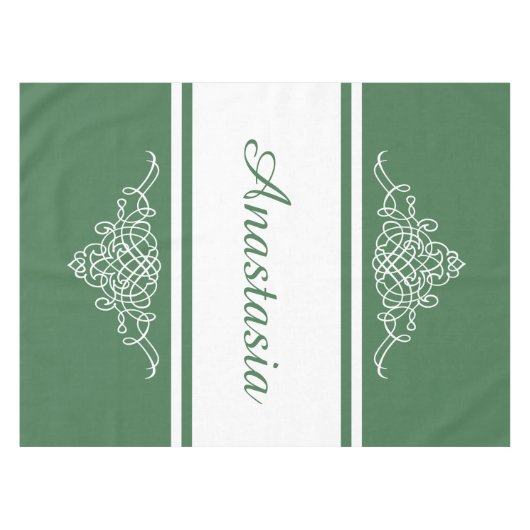 Elegant bloemontwerp tafelkleed (Voorkant (Horizontaal))