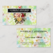 Elegant Bloemontwerp Visitekaartje 3.5x2 (Voorkant / Achterkant)