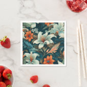 Elegant Bloempatroon Bloemen Servet (Insitu)