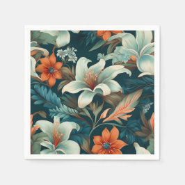 Elegant Bloempatroon Bloemen Servet