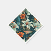 Elegant Bloempatroon Bloemen Servet (Hoek)