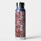 Elegant Bloempatroon Bloesem Waterfles (Links)