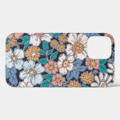 Elegant bloempatroon in kleine handtekenbloem. Case-Mate iPhone case (Achterkant (horizontaal))