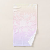 Elegant bloempatroon in pastelkleuren bad handdoek (Handdoek)