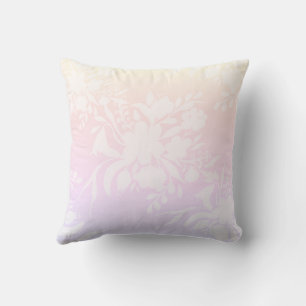 Elegant bloempatroon in pastelkleuren kussen