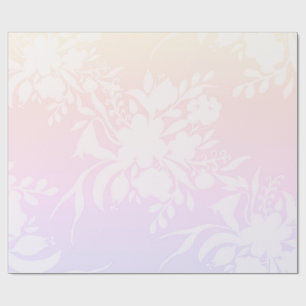 Elegant bloempatroon in pastelkleuren, laptoptas cadeaupapier