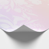 Elegant bloempatroon in pastelkleuren, laptoptas cadeaupapier (Hoek)