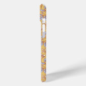 Elegant bloempatroon met rode en blauwe bladeren Case-Mate iPhone case (Achterkant / Links)