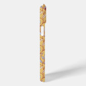 Elegant bloempatroon met rode en blauwe bladeren Case-Mate iPhone case (Achterkant / Rechts)