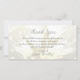 Elegant Bloempatroon Sympathie Dank u P kaart 2