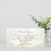 Elegant Bloempatroon Sympathie Dank u P kaart 2 (Staand voorkant)