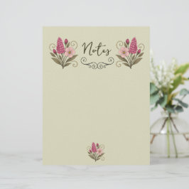 Elegant bloemstationerypapier voor bloemist briefhoofd