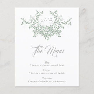 Elegant Bloemstuk met Initiaal Menu