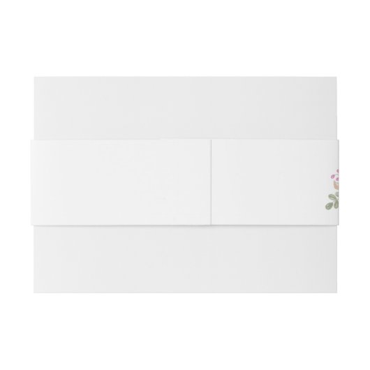 Elegant bloemstuk Waterverf kunst Uitnodigingen Wikkel (Achterkant Voorbeeld)