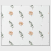 Elegant Bloemverpakkings Papier – Perzik Bloem Wra (Vlak)