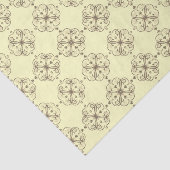 Elegant Bloemweefsel Papier Amber klein (Detail)