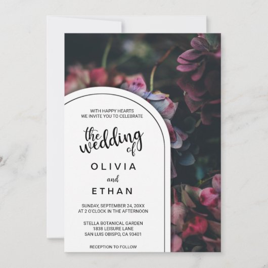 Elegant bloesems roze rozen Weddenschap Kaart (Voorkant)