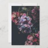 Elegant bloesems roze rozen Weddenschap Kaart (Achterkant)