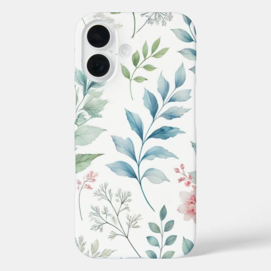 Elegant Bloom: Floral iPhone Case (Achterkant)