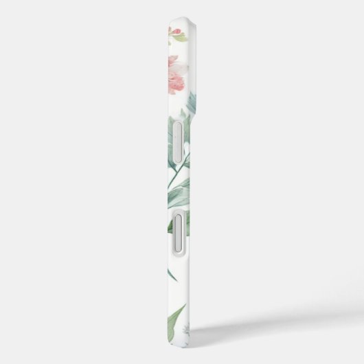 Elegant Bloom: Floral iPhone Case (Achterkant / Rechts)