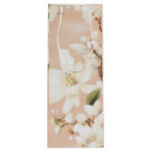 "Elegant Bloom Wine Bag" Wijn Cadeautas (Achterkant)