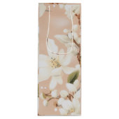 "Elegant Bloom Wine Bag" Wijn Cadeautas (Voorkant)