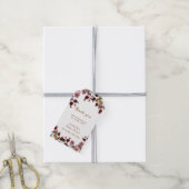 Elegant Blooming Wildflower Berry Baby shower Cadeaulabel (Met Touw)