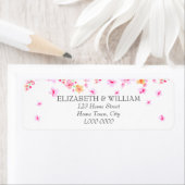 Elegant Blossom Adreslabel Etiket (Insitu)