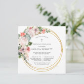 Elegant Blossom First Heilige Communauteit Uitnodi Kaart (Staand voorkant)