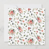 Elegant Blossom First Heilige Communauteit Uitnodi Kaart (Achterkant)