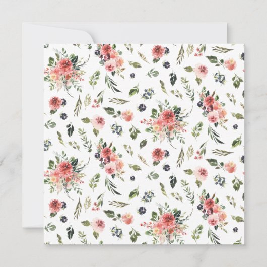 Elegant Blossom First Heilige Communauteit Uitnodi Kaart (Achterkant)