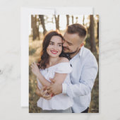 Elegant Blossom Floral Photo Wedding Kaart (Achterkant)