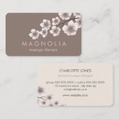 Elegant Blossom Pink Chic Zen Visitekaartje (Voorkant / Achterkant)