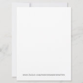 Elegant  Blossom Wedding Invite Kaart (Achterkant)