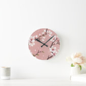 Elegant blossoms Clock Ronde Klok (Huis)