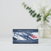Elegant Blue Accounting Visitekaartje (Staand voorkant)