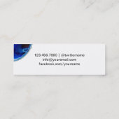 Elegant Blue Agate Afstuderen Name Insert Contactkaartje (Achterkant)