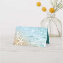 Elegant Blue and Blauwgroen Waterverf Beach Weddin