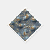 Elegant Blue and Gold Abstract Wedding Napkins Servet (Hoek)