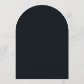 Elegant Blue and Gold Luxury Wedding Invitation Kaart (Achterkant)