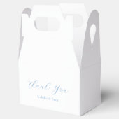 Elegant Blue and White Coastal Chic Wedding Bedankdoosjes (Geopend)