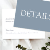 Elegant Blue and White Wedding Enclosure Kaart