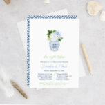 Elegant Blue and White Wedding Rehearsal Dinner Kaart<br><div class="desc">Handbeschilderde gemberkwaas gevuld met neutrale blauwe en witte bloemen en groene bladeren voor dit klassieke repetitieve ontwerp van de binnenste uitnodiging. Dit is door u werkelijk in waterverven op 100% katoenpapier geschilderd en gescand in digitale vorm. U kunt blauw van de strepen op het omgekeerde in om het even welke...</div>