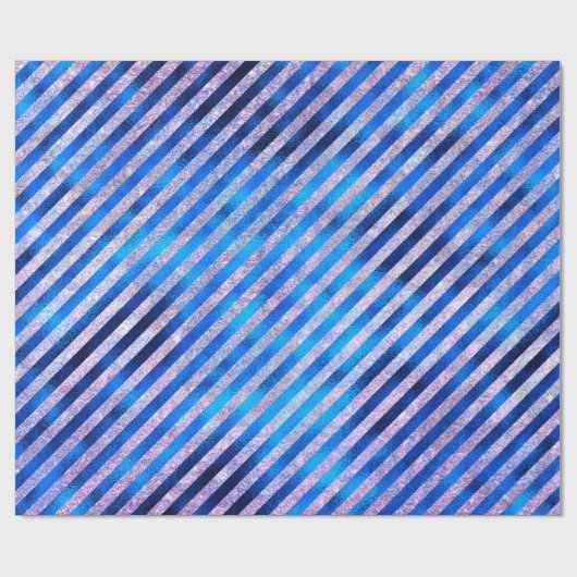 Elegant blue aqua met kerstversiering feestdagen W Cadeaupapier (Vlak)