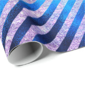 Elegant blue aqua met kerstversiering feestdagen W Cadeaupapier (Rol Hoek)