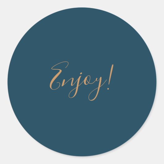 Elegant Blue Background Geniet van Sticker (Voorkant)
