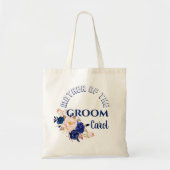 Elegant Blue Blush Pink Floral Moeder van de Groom Tote Bag (Voorkant)
