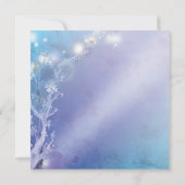 Elegant Blue Blush Wedding Save the Date Kaart (Achterkant)