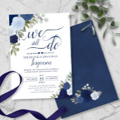 Elegant Blue Boho Rozen we doen nog steeds een ver Kaart