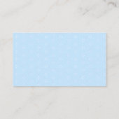 Elegant Blue Bow Baby Shower Diaper Raffle Ticket Informatiekaartje (Achterkant)